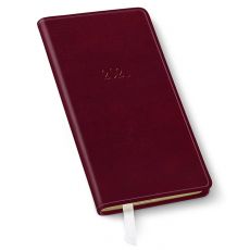 Leather Pocket Monthly Planner - 6" x 3.25"