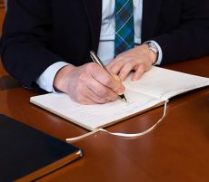 Leather Large Monthly Planner - 9.75" x 7.5"